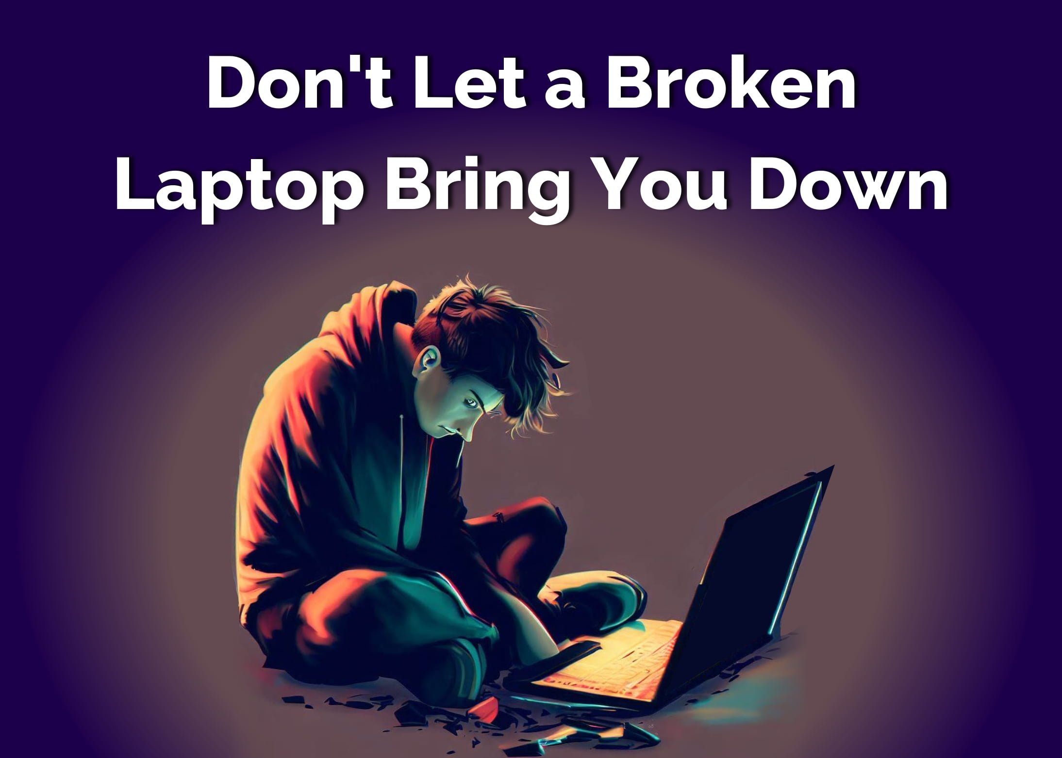 Broken laptop hinges